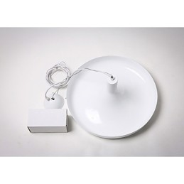 Lámpara colgante de diseño decorativo contemporáneo moderno en blanco puro