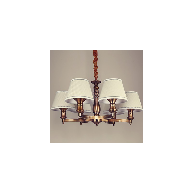 Lámpara de araña de metal galvanizado estilo rústico vintage en miniatura