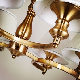 Lámpara de araña de metal galvanizado estilo rústico vintage en miniatura