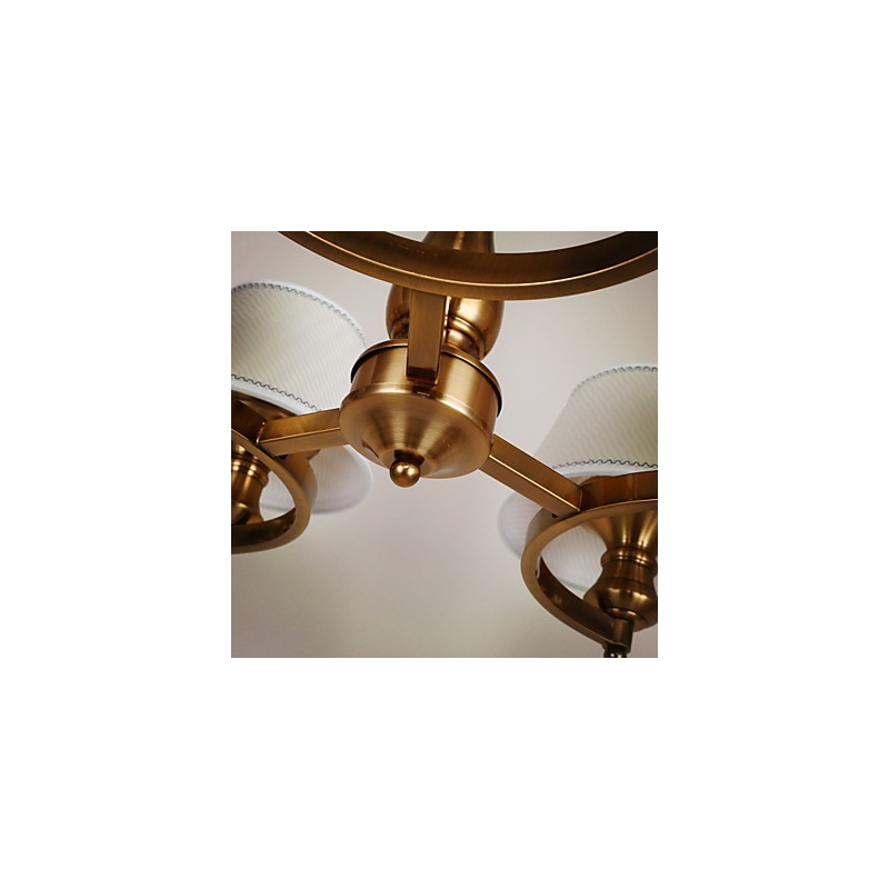 Lámpara de araña de metal galvanizado estilo rústico vintage en miniatura