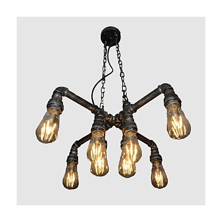 La lámpara de loft desempeña el papel de un viento industrial creativo que restaura las formas antiguas. Lámpara colgante de conducto.