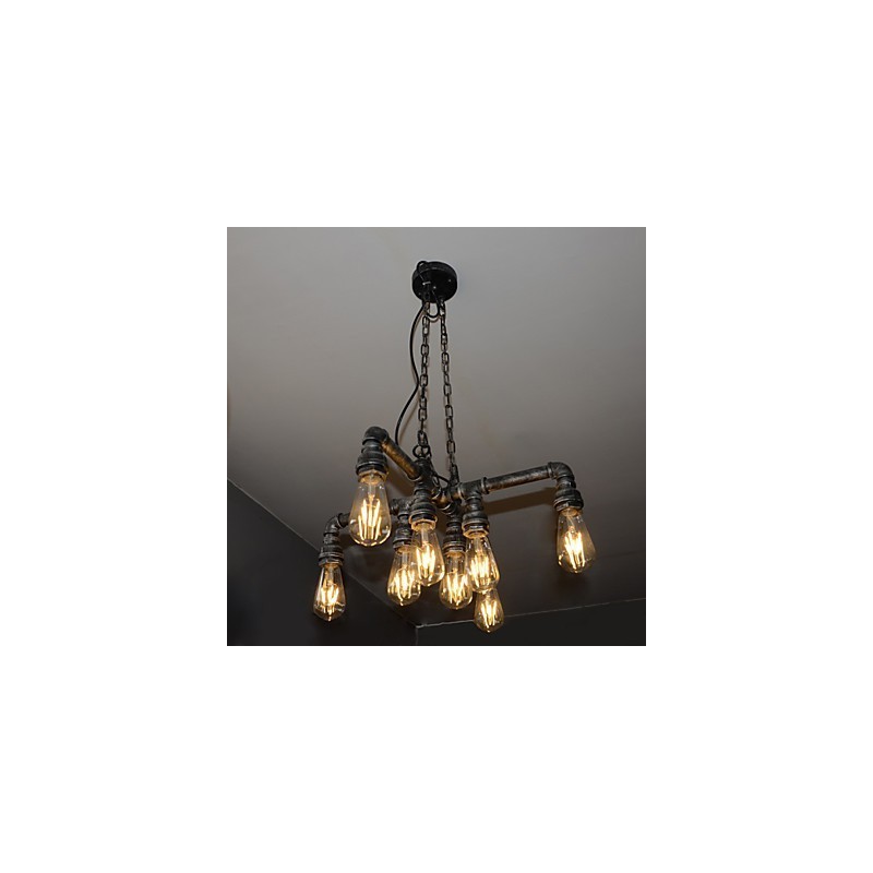 La lámpara de loft desempeña el papel de un viento industrial creativo que restaura las formas antiguas. Lámpara colgante de conducto.