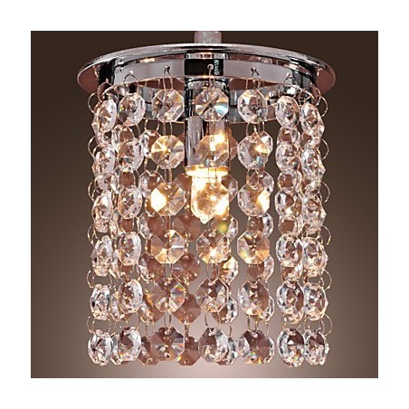 Lámpara colgante moderna contemporánea de cristal en estilo mini y galvanizada Lámpara colgante moderna contemporánea de cristal en estilo mini y galvanizada