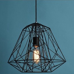 Lámpara colgante de metal con pintura retro vintage para garaje