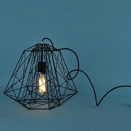 Lámpara colgante de metal con pintura retro vintage para garaje