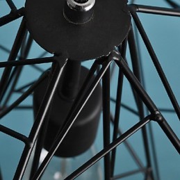 Lámpara colgante de metal con pintura retro vintage para garaje