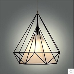 Colgante de diamante simple de una sola cabeza estilo retro americano