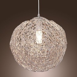 Lámpara colgante moderna y contemporánea estilo globo mini, cromada
