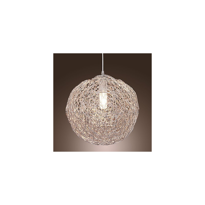 Lámpara colgante moderna y contemporánea estilo globo mini, cromada