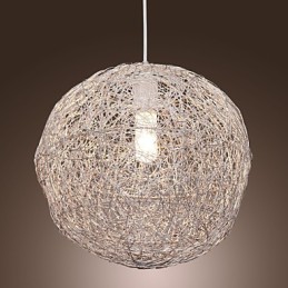 Lámpara colgante moderna y contemporánea estilo globo mini, cromada