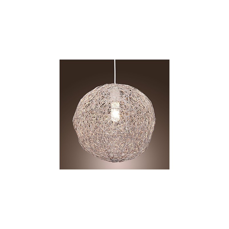 Lámpara colgante moderna y contemporánea estilo globo mini, cromada