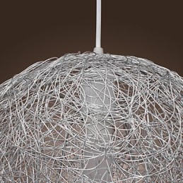 Lámpara colgante moderna y contemporánea estilo globo mini, cromada