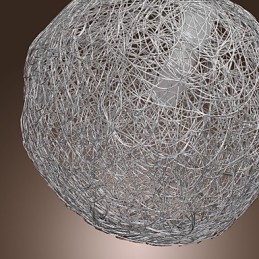 Lámpara colgante moderna y contemporánea estilo globo mini, cromada