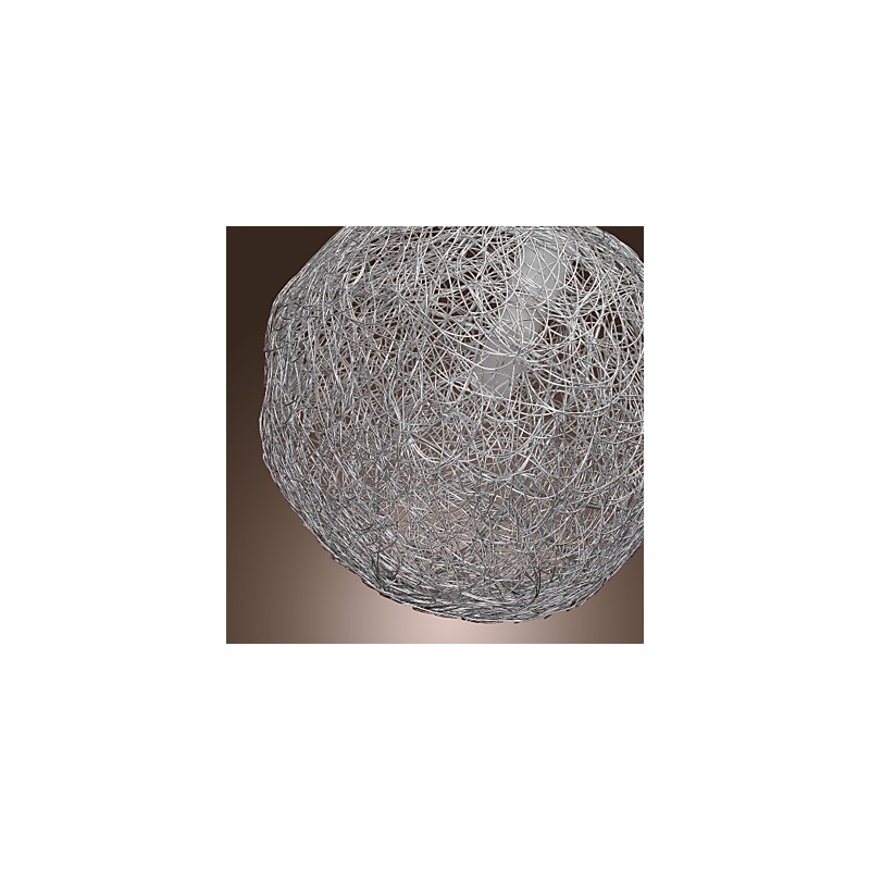 Lámpara colgante moderna y contemporánea estilo globo mini, cromada