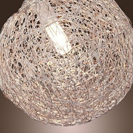 Lámpara colgante moderna y contemporánea estilo globo mini, cromada