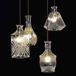 Lámpara de araña de metal moderna de estilo mini contemporáneo