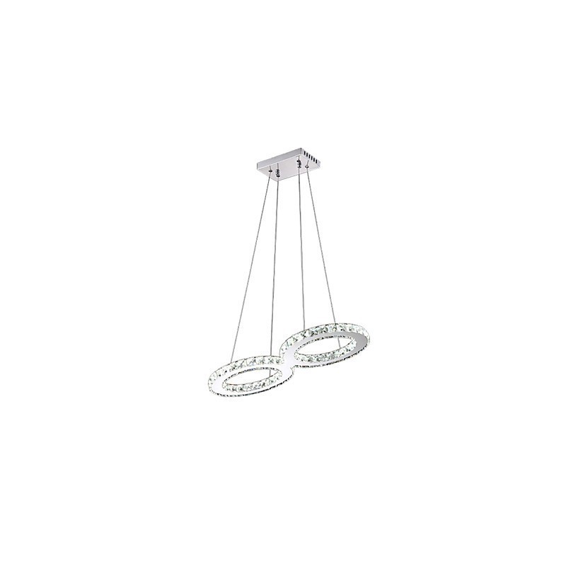 Lámpara colgante de techo de cristal, accesorios de iluminación