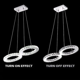 Lámpara colgante de techo de cristal, accesorios de iluminación