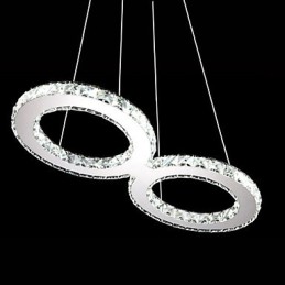 Lámpara colgante de techo de cristal, accesorios de iluminación