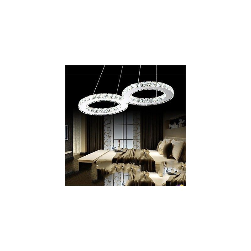 Lámpara colgante de techo de cristal, accesorios de iluminación