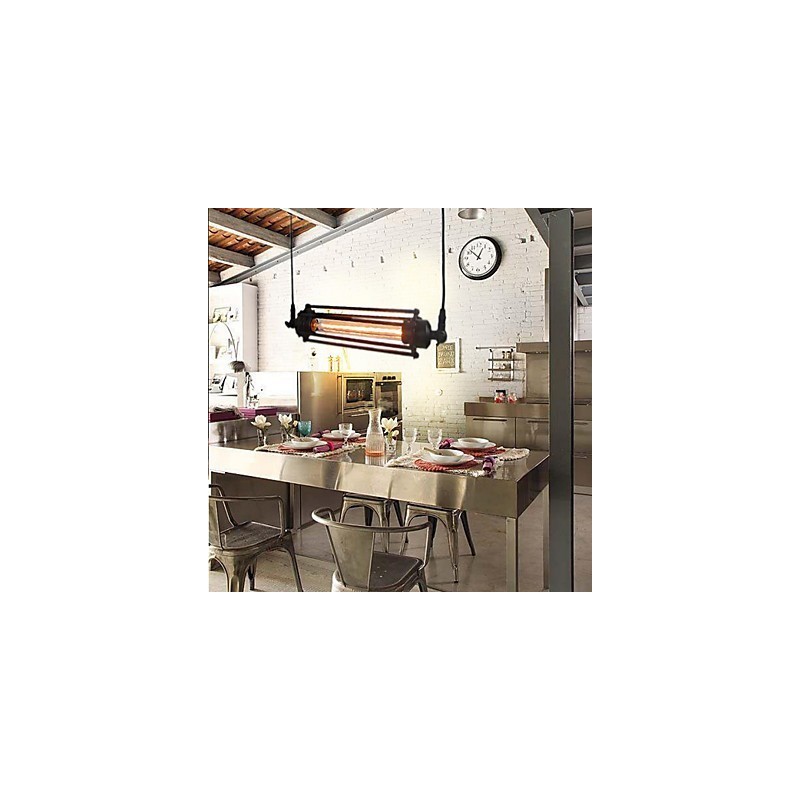 Lámpara colgante estilo loft retro, lámpara clásica vintage de metal estilo campestre.