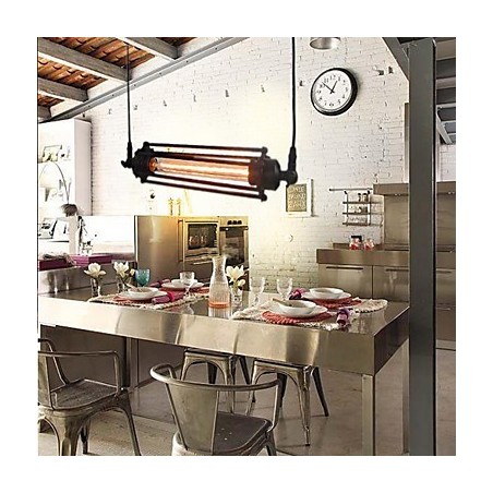 Lámpara colgante estilo loft retro, lámpara clásica vintage de metal estilo campestre. Lámpara colgante estilo loft retro, lámpara clásica vintage de metal estilo campestre.