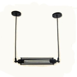 Lámpara colgante estilo loft retro, lámpara clásica vintage de metal estilo campestre.
