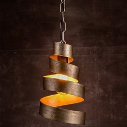 Lámpara de hierro retro moderna minimalista estilo industrial araña