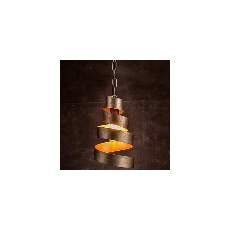 Lámpara de hierro retro moderna minimalista estilo industrial araña