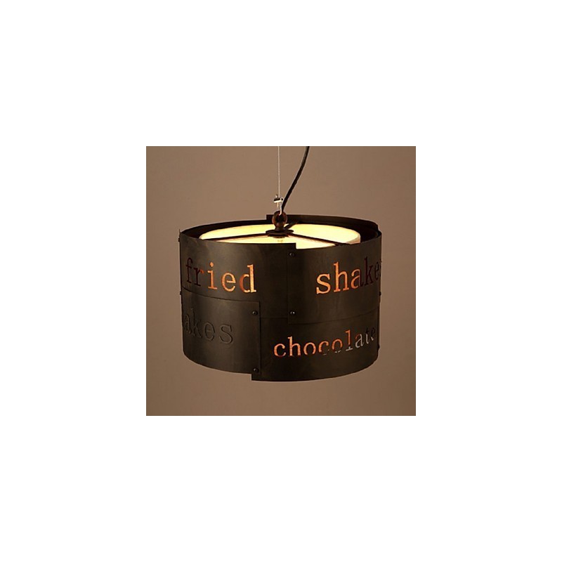 Lámpara colgante de tela creativa de estilo nórdico moderno LOFT, lámpara colgante de cafetería, luz colgante de 35 cm de diámetro.