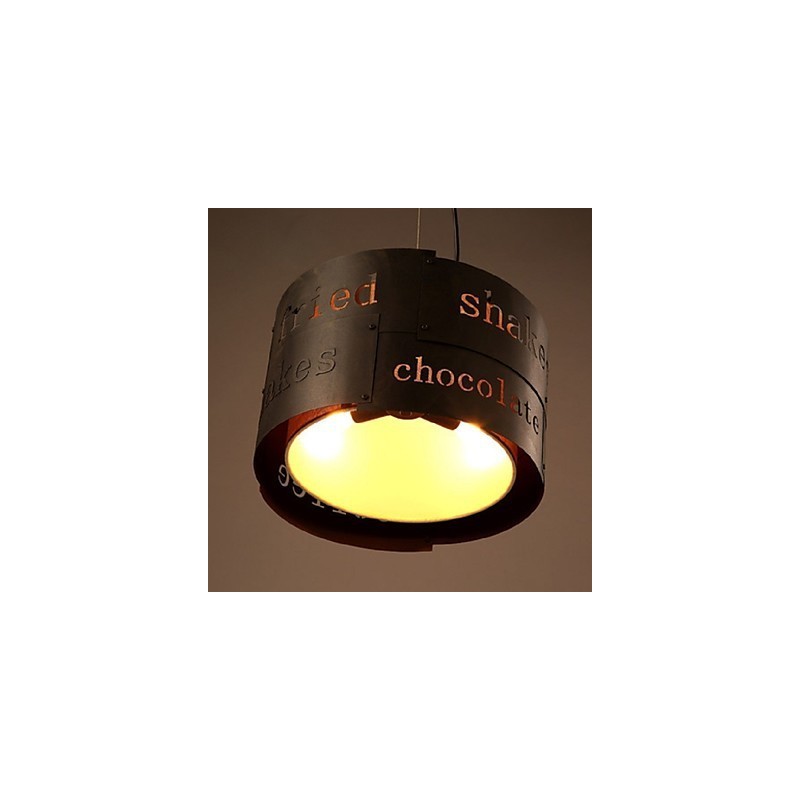 Lámpara colgante de tela creativa de estilo nórdico moderno LOFT, lámpara colgante de cafetería, luz colgante de 35 cm de diámetro.