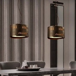 Lámpara colgante de tela creativa de estilo nórdico moderno LOFT, lámpara colgante de cafetería, luz colgante de 35 cm de diámetro.
