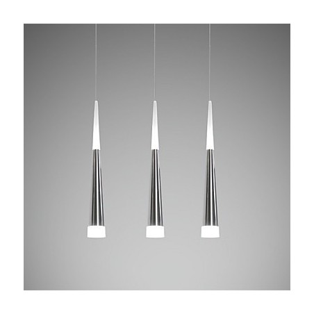 Lámparas colgantes modernas contemporáneas para comedor infantil, de metal, con dosel largo Lámparas colgantes modernas contemporáneas para comedor infantil, de metal, con dosel largo