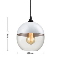 Lámpara de araña de cristal y hierro forjado de la tienda Nordic Creative Stair Shop