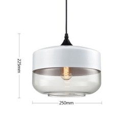 Lámpara de araña de cristal y hierro forjado de la tienda Nordic Creative Stair Shop