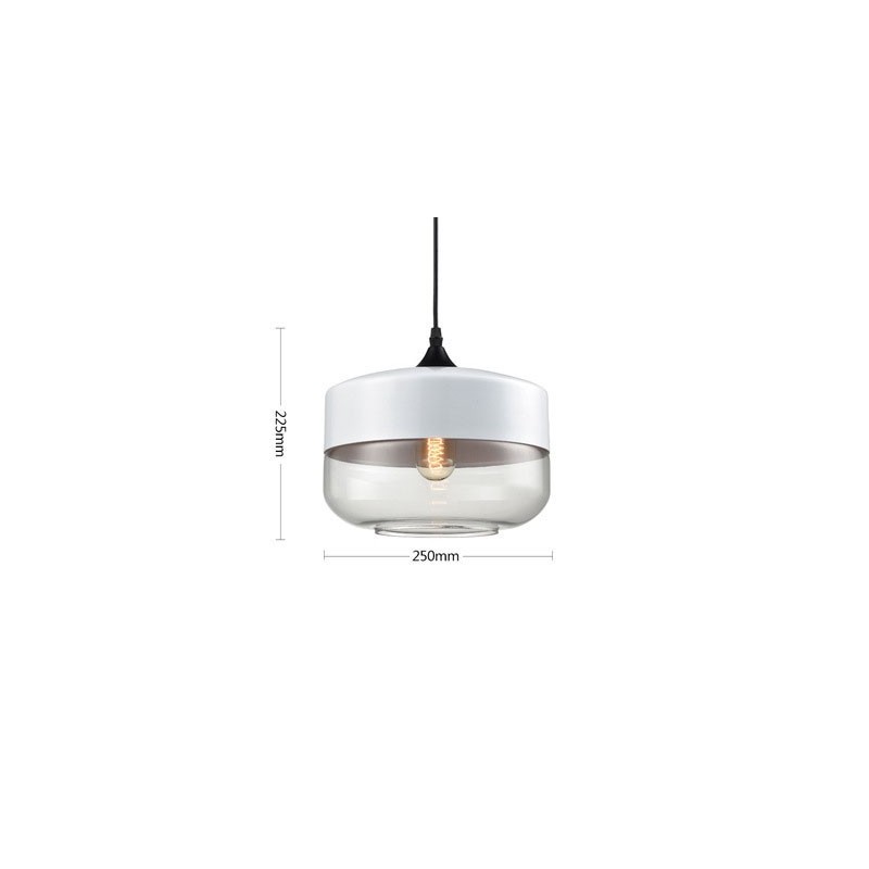 Lámpara de araña de cristal y hierro forjado de la tienda Nordic Creative Stair Shop