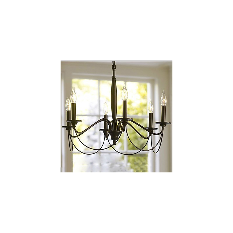 Lámpara de araña tradicional clásica galvanizada