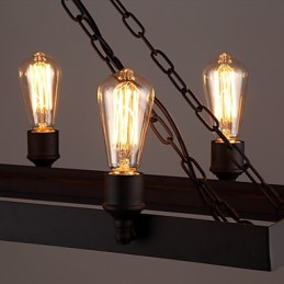 Lámpara de araña moderna retro estilo loft, lámpara de araña estilo americano estilo rústico, lámpara de cafetería industrial creativa, luces