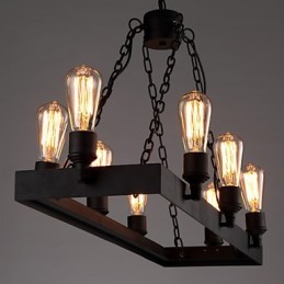 Lámpara de araña moderna retro estilo loft, lámpara de araña estilo americano estilo rústico, lámpara de cafetería industrial creativa, luces