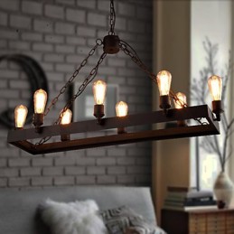 Lámpara de araña moderna retro estilo loft, lámpara de araña estilo americano estilo rústico, lámpara de cafetería industrial creativa, luces