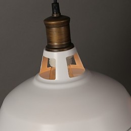 Lámpara colgante de hierro forjado de un solo cabezal con diseño original de estilo country americano
