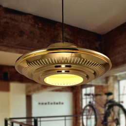 Lámpara colgante de metal galvanizado estilo campestre para garaje