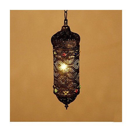 Lámpara de araña decorativa hueca a mano retro del sudeste