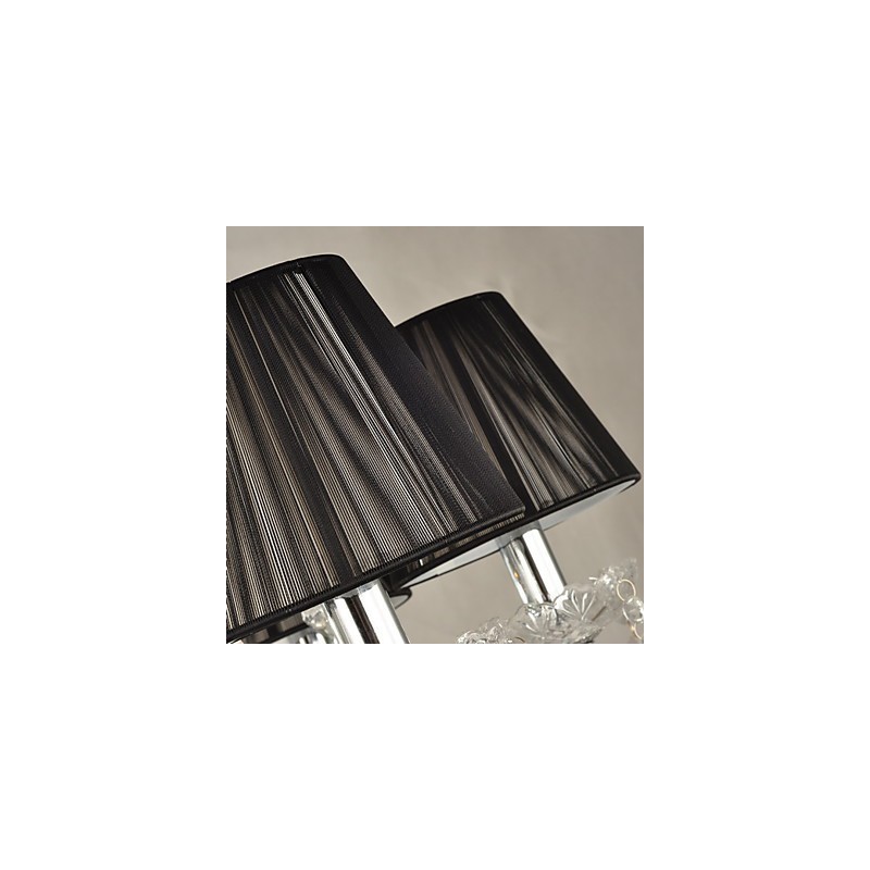 Elegante lámpara de araña de cristal con 8 luces