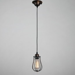 Lámpara mini estilo campestre de 1 luz estilo retro