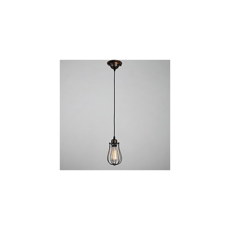 Lámpara mini estilo campestre de 1 luz estilo retro