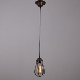 Lámpara mini estilo campestre de 1 luz estilo retro