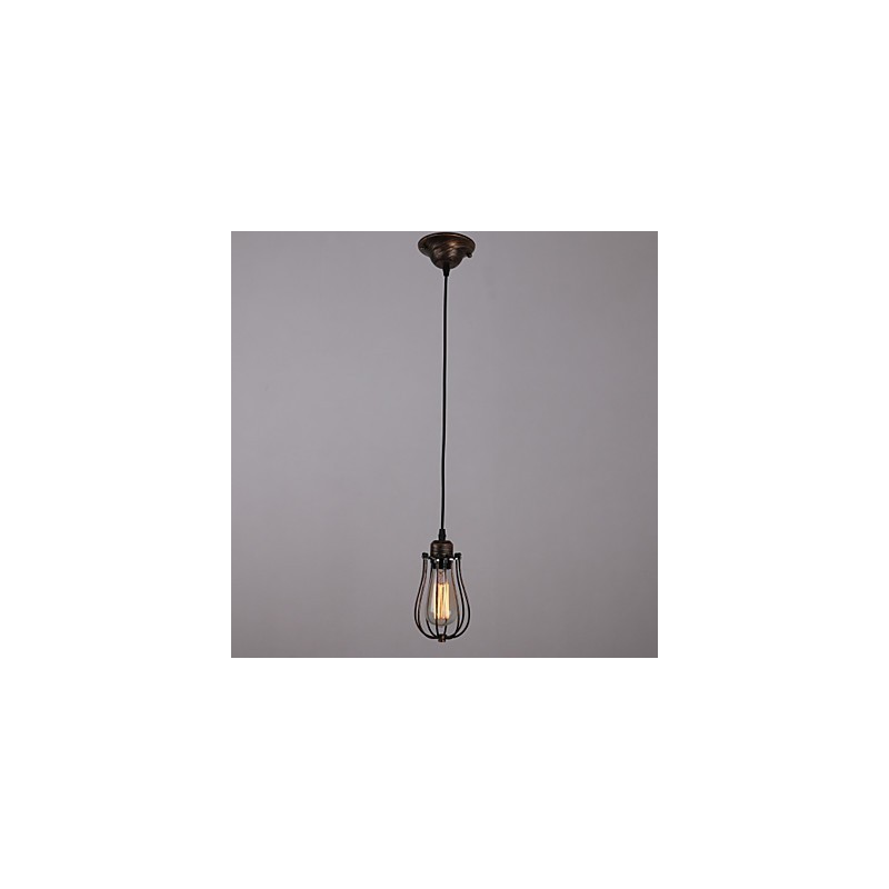 Lámpara mini estilo campestre de 1 luz estilo retro