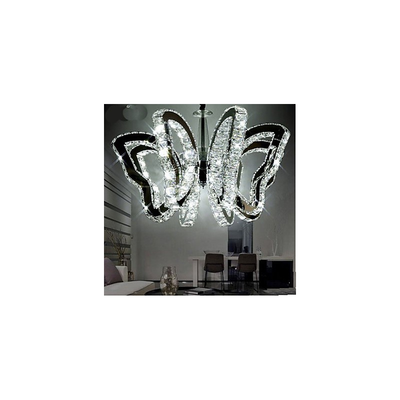 Lámpara de mariposa moderna lámpara de cristal de lujo