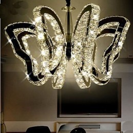 Lámpara de mariposa moderna lámpara de cristal de lujo